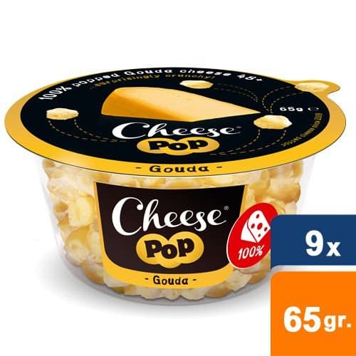 Cheesepop - Popped Gouda cheese - 9x65gr